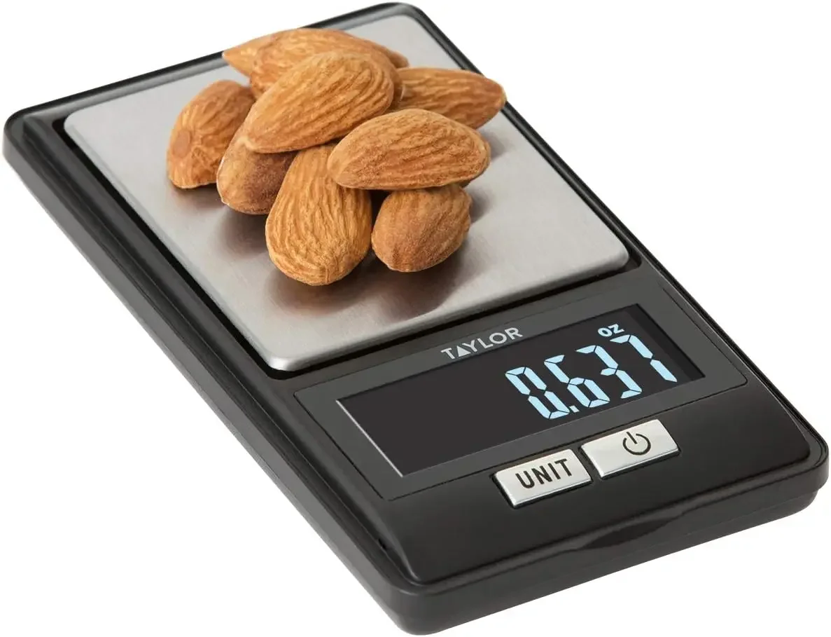 High-Precision Digital Portioning Scale with Cover, 16OZ/500G, Black