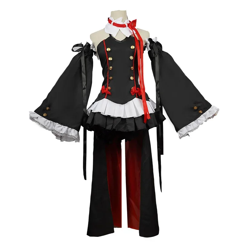 أنيمي سيراف النهاية زي تأثيري ، أواري نو سيراف ، كرول تيبس موحد ، فستان ، ملابس ، شعر مستعار ، آذان ، زي