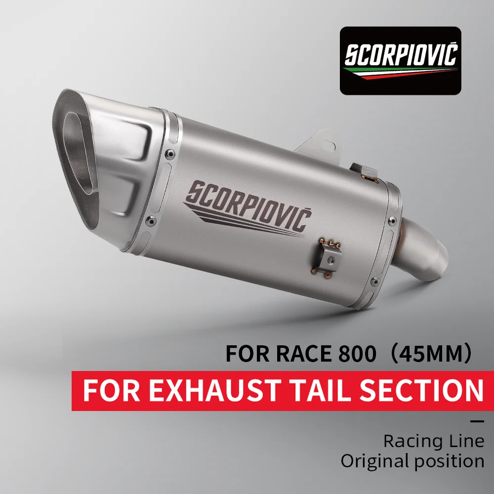 

Stainless Steel Motorcycle Exhaust Muffler Mid Link Pipe For QJMOTOR QJ800GS-G SRK800RR