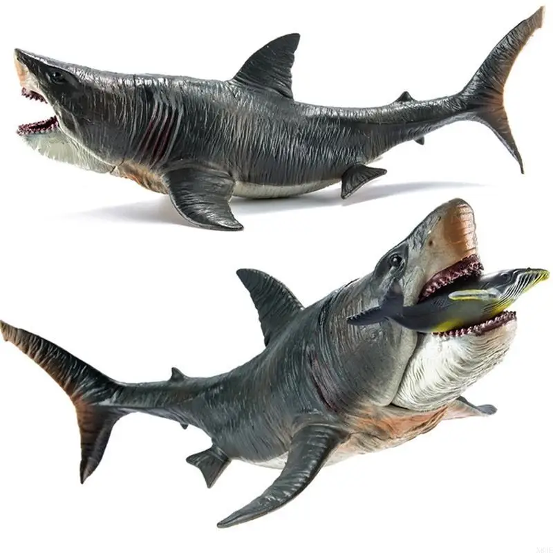 N84E Simuliertes PVC hat Ocean Megalodon Spielzeug präsentiert lustiges Spielzeug Sammlergeschenk