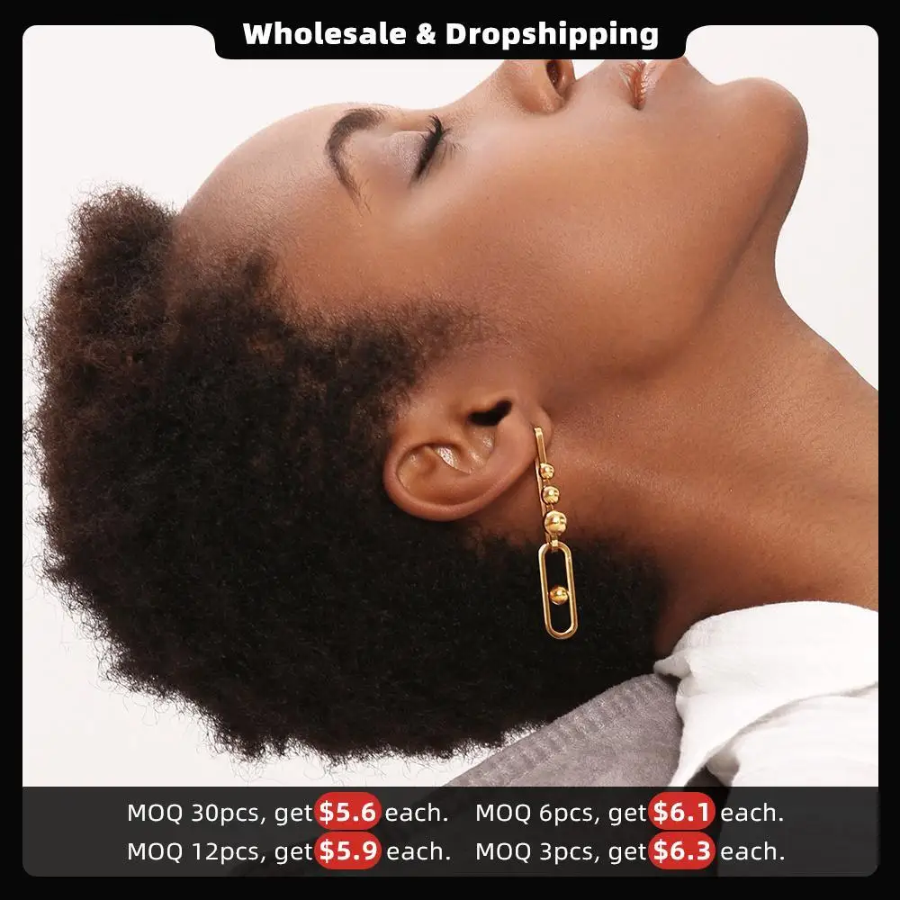 Enfashion Jewelry U and Ball Drop Earrings  For Women  Earings Fashion Jewelry Long Earrings Oorbellen  Voor Vrouwen EB181049