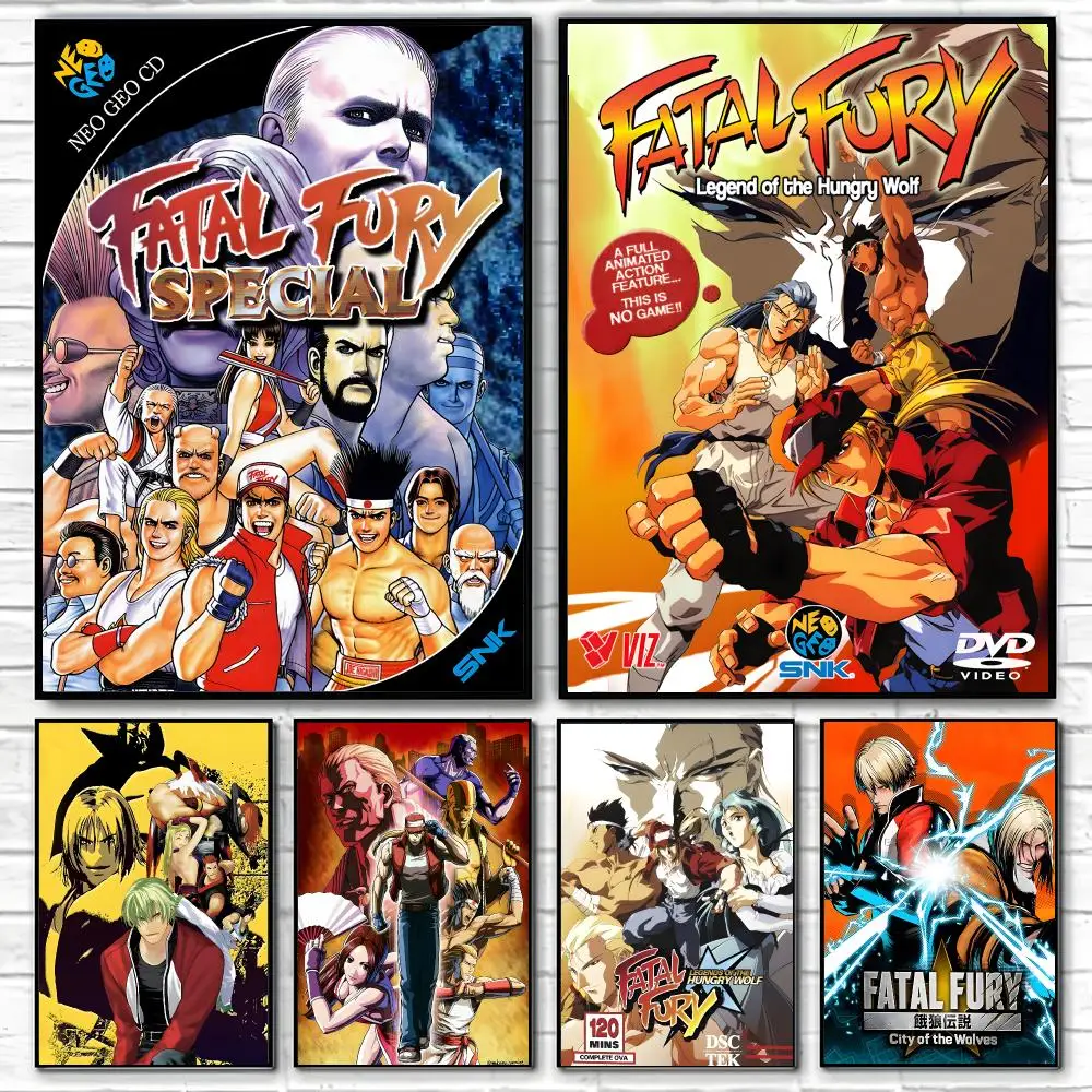Game Fatal Fury Poster Poster High Quality Wall Art for Home Office Bedroom Living Room Perfect