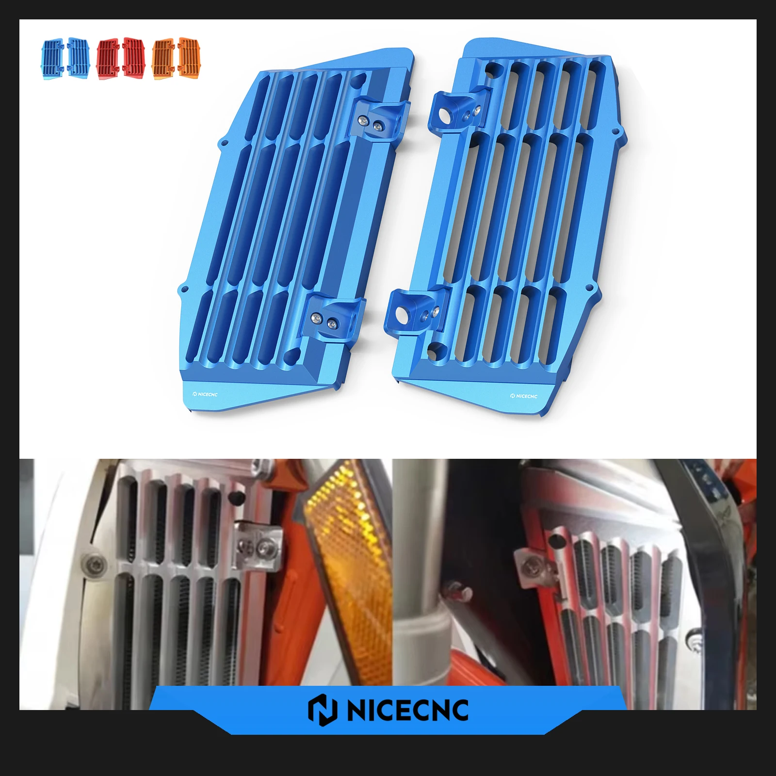 

NICECNC For Husqvarna TE 300 2023 TE FE 501 450 350 300 250 200 150 TC FC TX FX 2017-2022 Motorcycle Radiator Cover Guard Kit