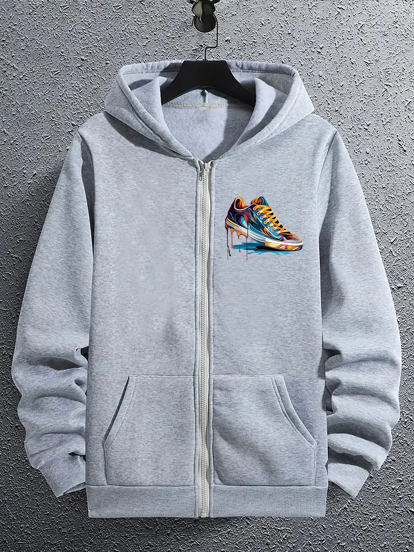 하이 스트리트 후디 남성용 지퍼업 긴팔 루즈핏 재킷 슈 - Street Fashion Zip Up Hoodie 리뷰 및 가격
