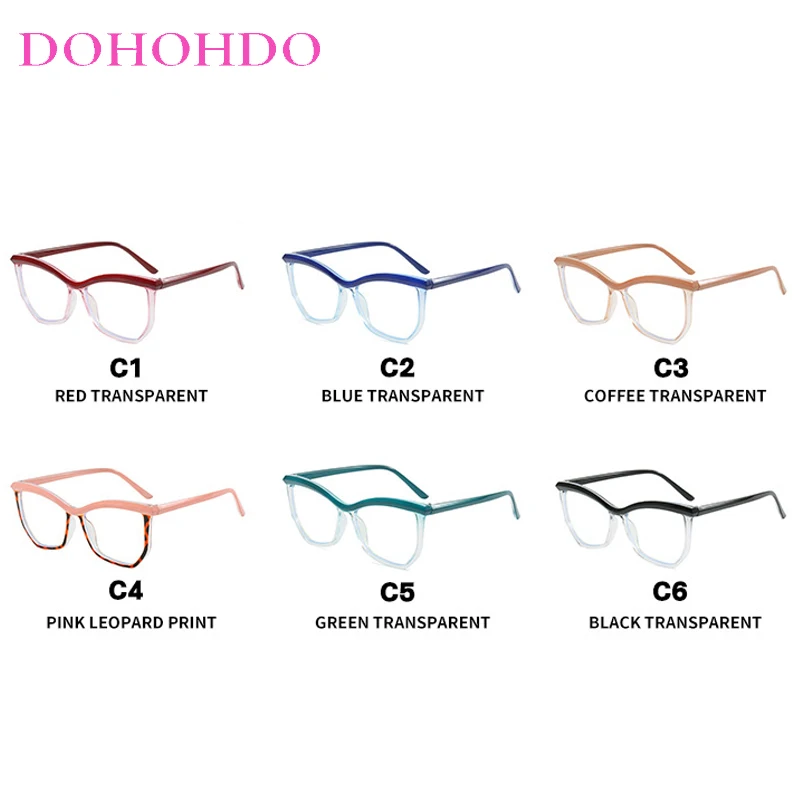 

Trendy Punk Cat Eye Optical Glasses For Women Brand Designer Luxury Brand Designer Men Computer Anti-Blue Light Eyewear Female