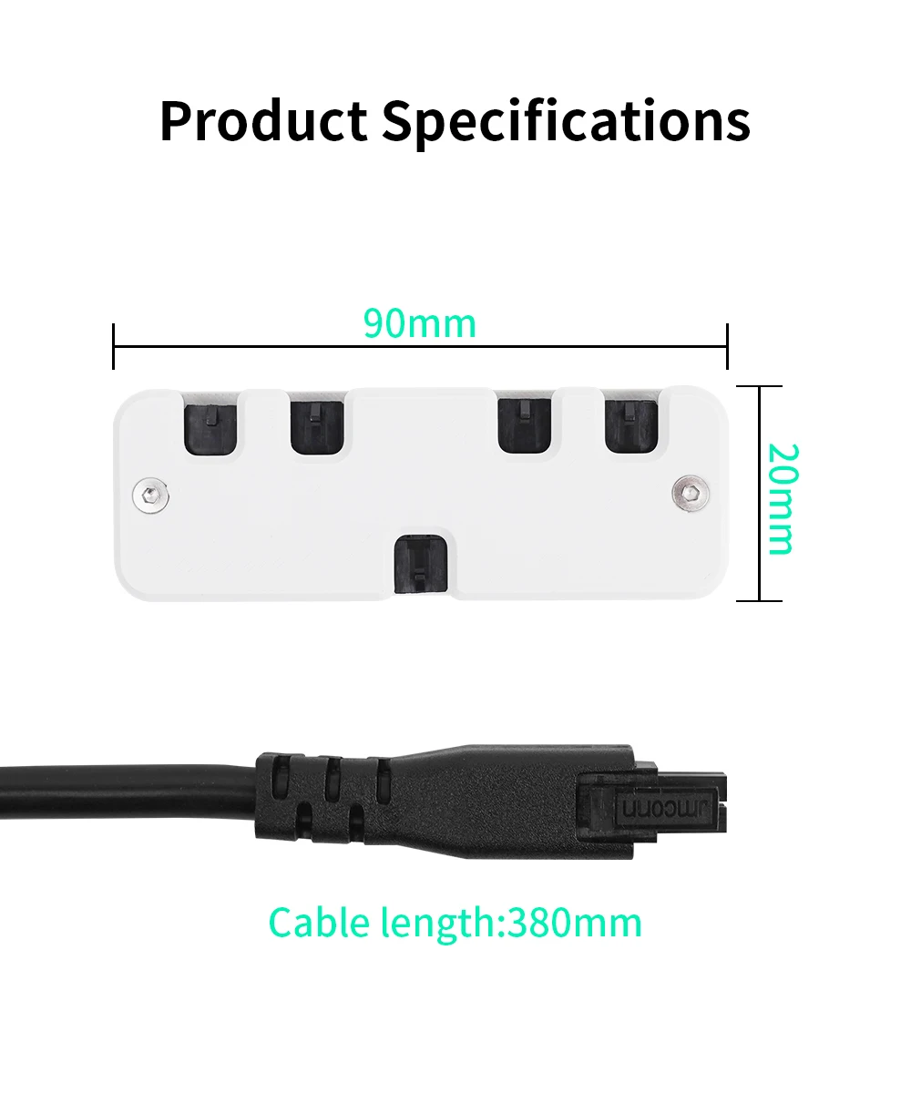 4-Port-Erweiterungshub für Bambu Lab A2L/X2D/P2S/H2C/H2D/H2S/X1C/X1/P1S/P1P/A1/A1mini Dockingstation mit Strom- und Signalüberwachung – Detail 1