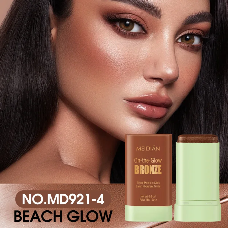 Multi-funcional destacando vara blush rosto maquiagem à prova dwaterproof água fácil cor rouge blush creme alto renderização de cor tom de pele