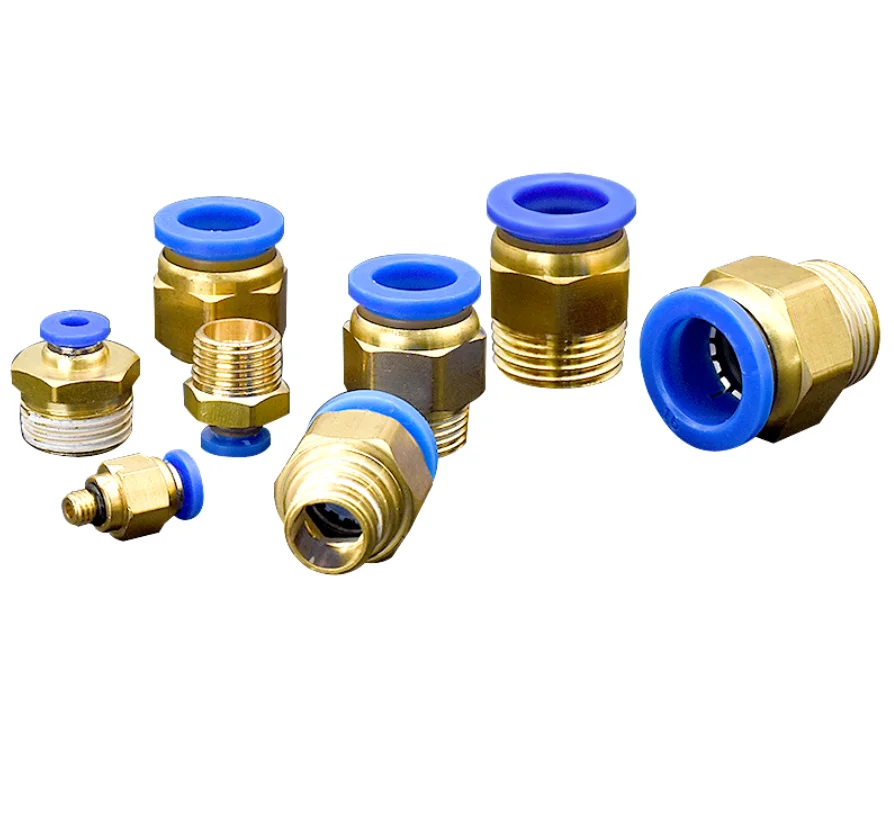 

10pcs PC air compressor gas pipe connector Quick connector 8-02 Pneumatic 4-M5 quick connector 8MM10-03