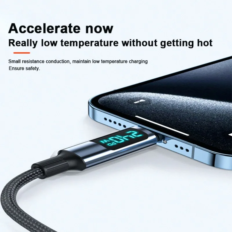 DOONJIEY PD240W Quick Charging Data Line USB Type C Cables Dual C High-speed Data Transfer Wire Cord for IPhone17 16 Samsung