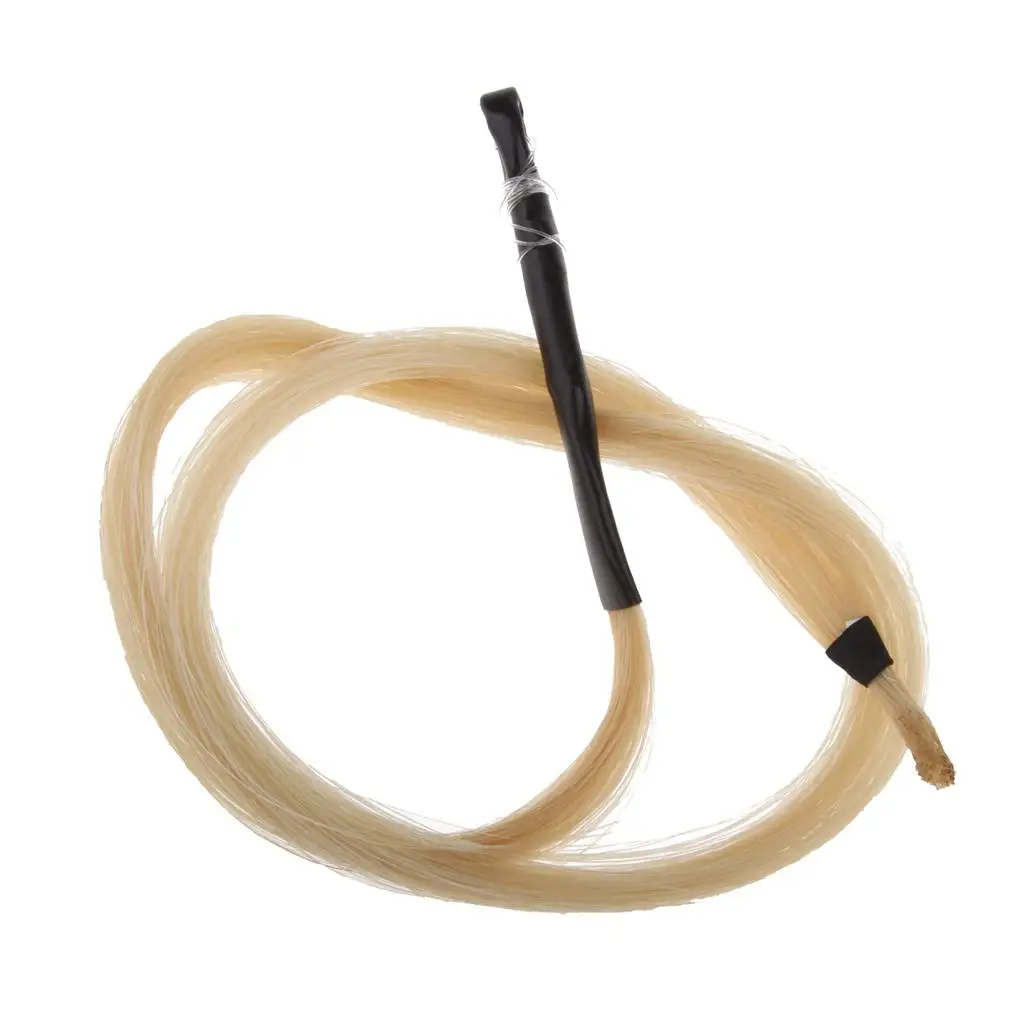 Horsehair Bow Erhu Replacement Natural Plush Hair Parts for Traditional Chinese Erhu