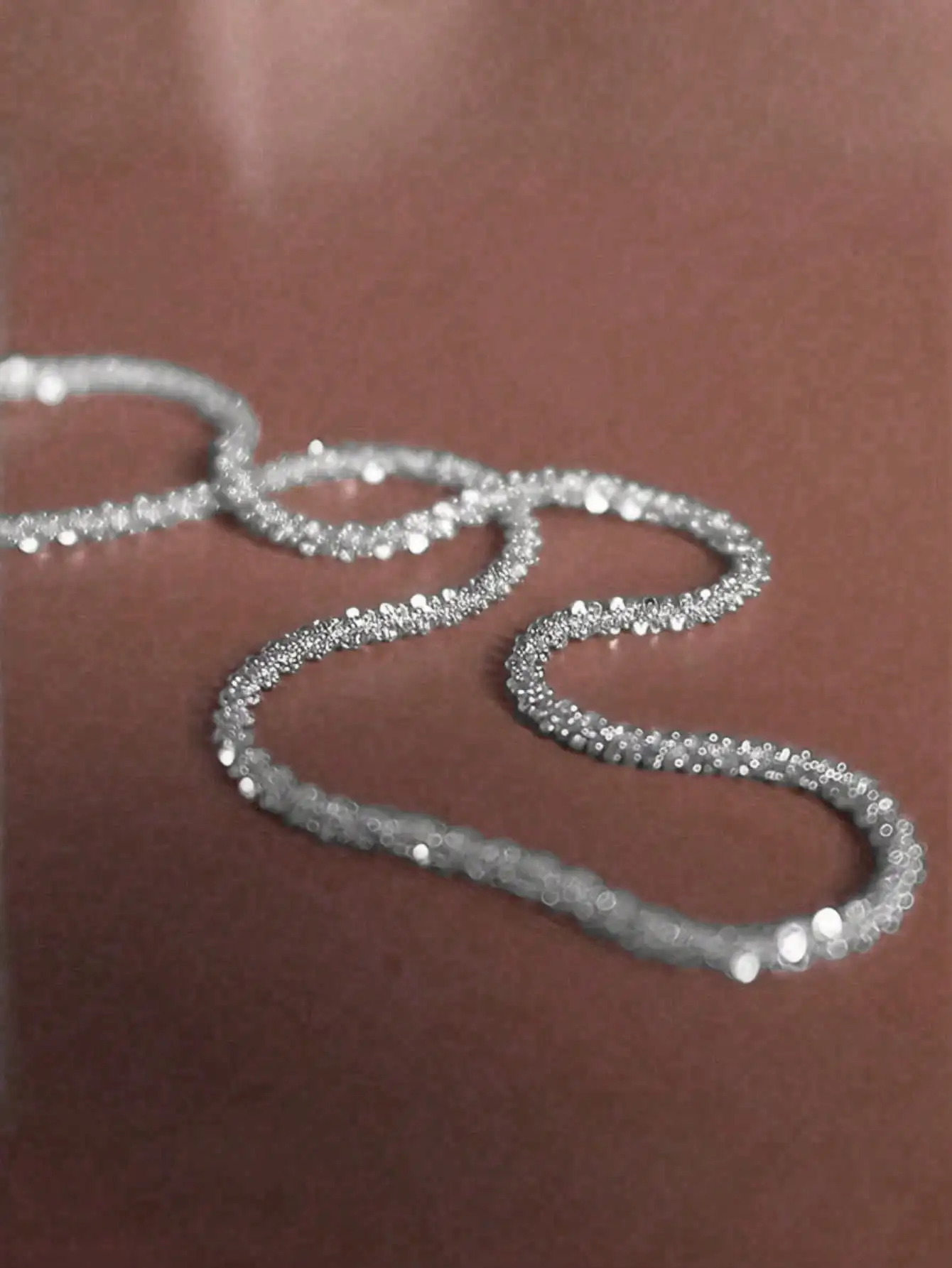 

Сверкающее минималистичное колье-цепочка для мужчин и женщин, 18-24 дюйма