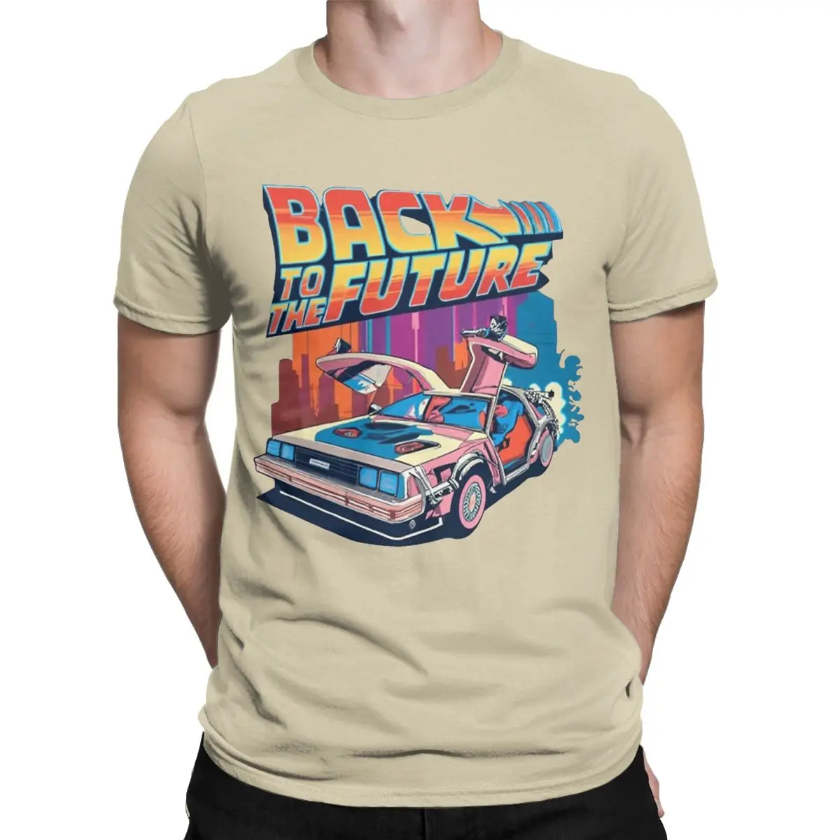 Men T-Shirt Back To The Future Retro Vintage Cotton Tee Shirt Short Sleeve T Shirt O Neck Tops Gift Idea