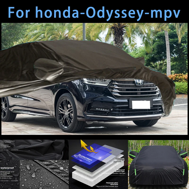 

For honda-Odyssey-mpv Outdoor Protection Full Car Covers Snow Cover Sunshade Waterproof Dustproof Exterior Car accessories