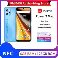 UMIDIGI Power 7 Max 48MP Camera 6GB 128GB Global 4G 10000mAh Face ID Side Fingerprint 6.7\