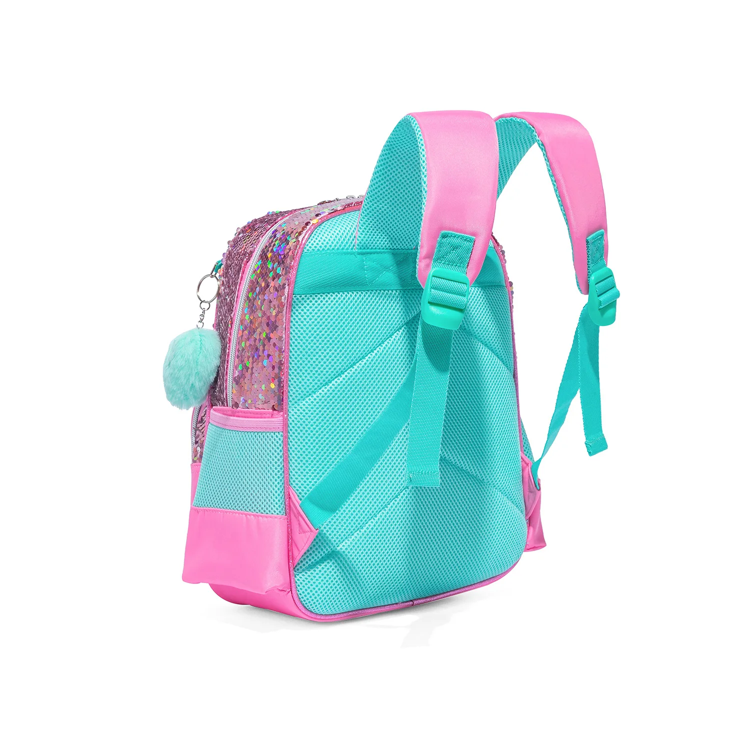 3PCS Cute Cat Backpack for Girls PU Leather Bookbag for Elementary School with Lunch Bag And PenBag