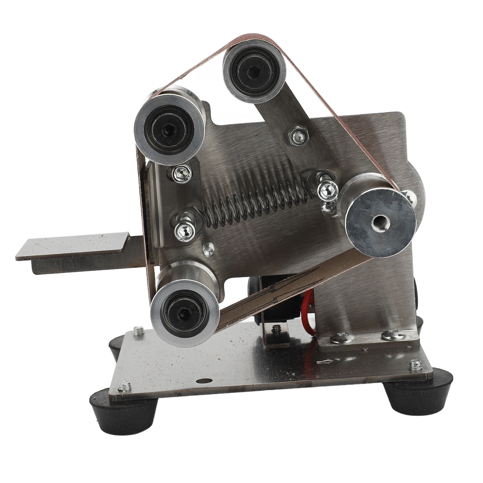 ミニベルトサンダー ダブルベアリング 角度調整可能 垂直ベルトサンディングマシン 家庭用 ミニベルトサンダー ベンチサンディングマシン