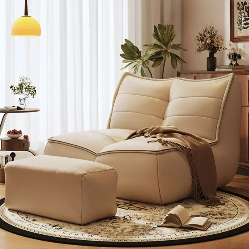 Lazy sofa small apartment living room reclining and sleeping tatami rental room single balcony leisure nest recliner
