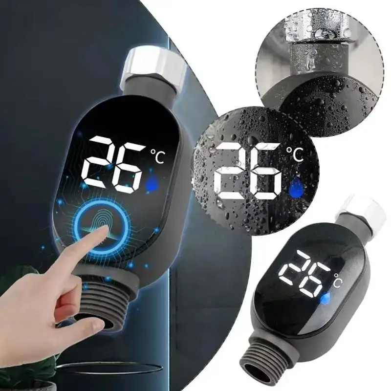 Shower Temperature Monitor Low Power Consumption LED Faucet Water Thermometer for Baby Bath Safety