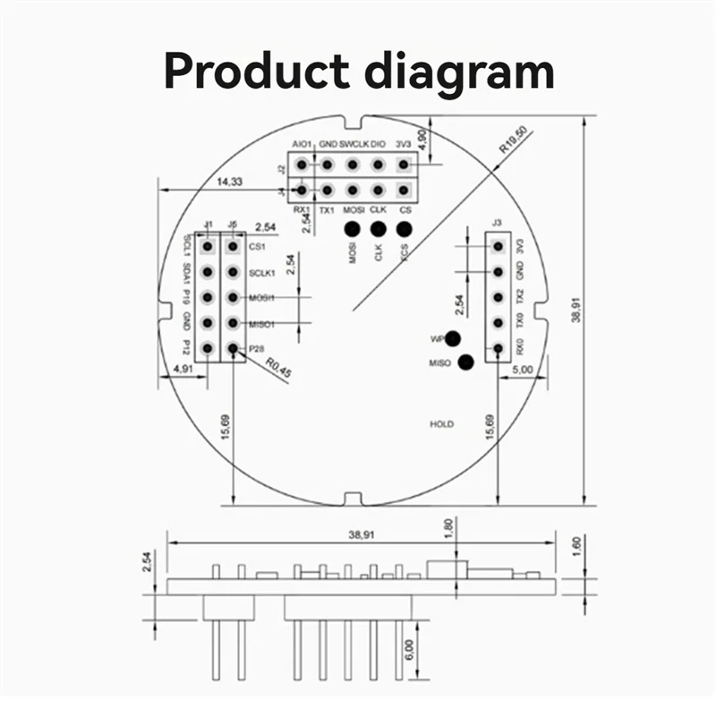 LD8001 79G ملليمتر موجة مستشعر كشف مستوى السائل وحدة الرادار عدم الاتصال عالية الدقة تتراوح 15 متر LD8001-BTFL