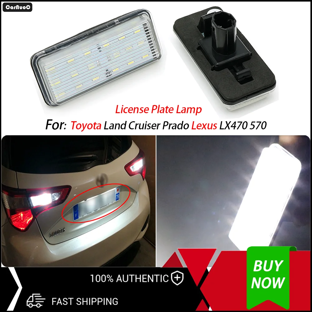 

For Honda Accord Odyssey Pilot Civic Acura MDX TSX TL ILX RDX RL 2Pcs Ultra Bright LED License Plate Lights