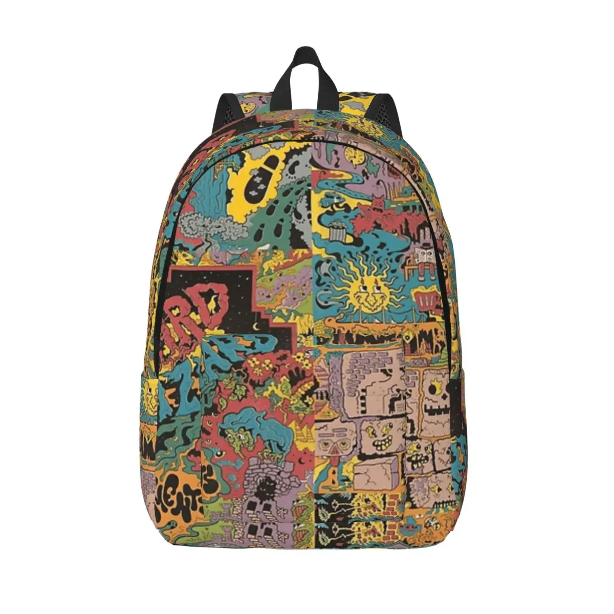 

King Gizzard And The Lizard Wizard - Oddments Student Backpack School Bag Hiking Travel Daypack for Bookbag Shoulder Bags