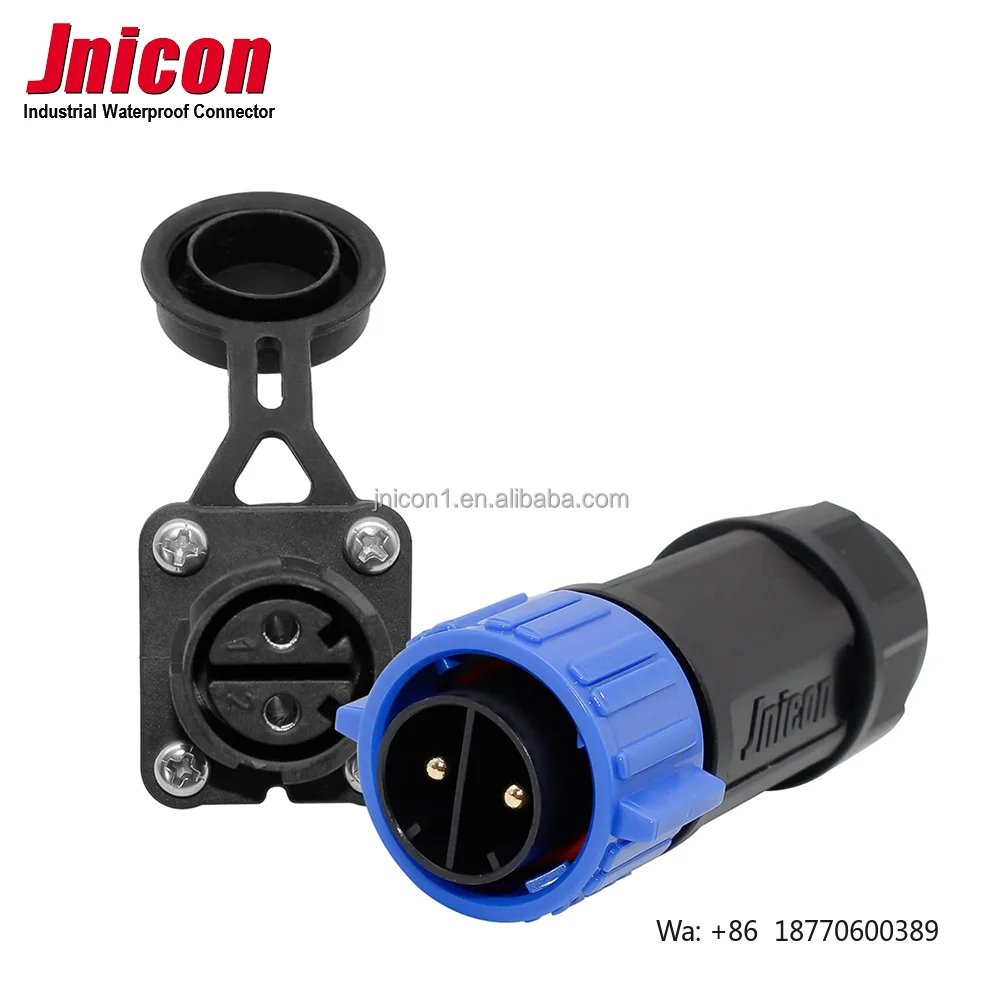 Jnicon M25 DC Power Waterproof Connector for Marine Boat, Trolling Motor Accessories, Down Rigger, Fishing Reel