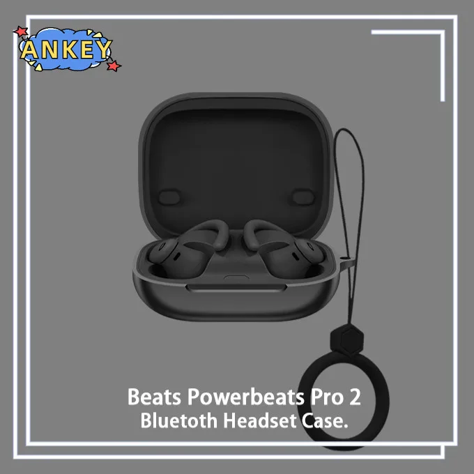 for Beats Powerbeats Pro 2 Case Protective Earphone Cover Ring Anti-fall Soft Silicone Wireless Bluetooth Earbuds Shell Carrying