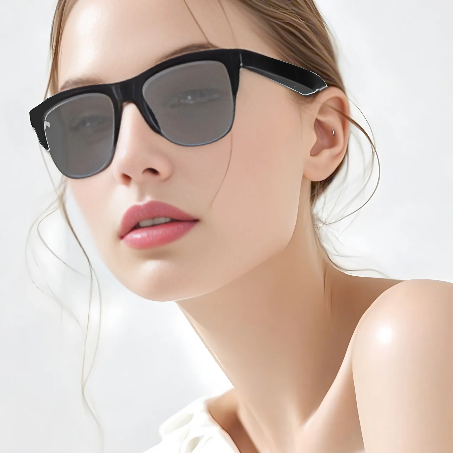 نظارات F01 اللاسلكية Bluetooth5.3 الذكية، مكبرات صوت مدمجة وميكروفون بدون استخدام اليدين وموسيقى للرجال والنساء