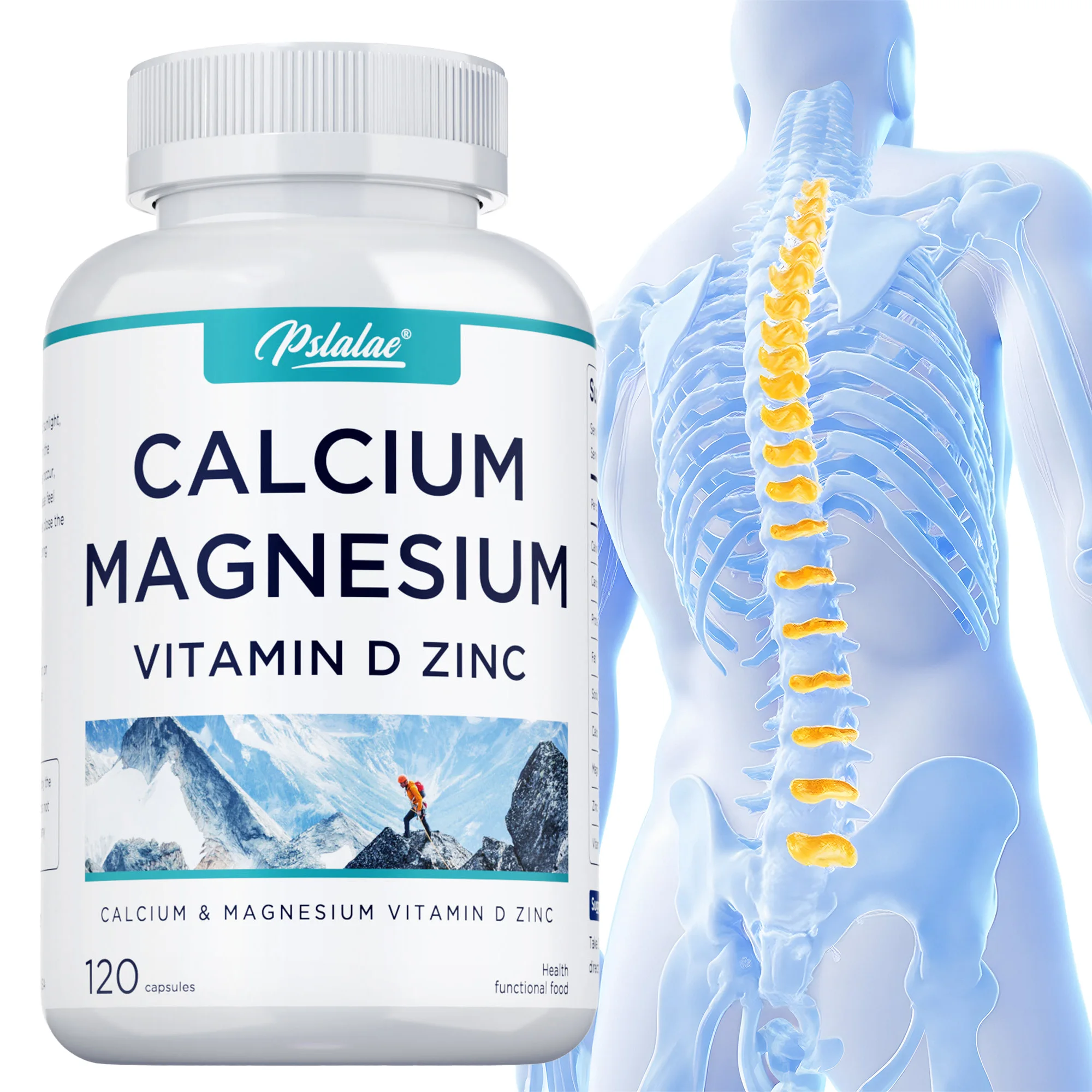 

Calcium Magnesium Vitamin D Zinc - Support Healthy Joints and Bones, Improve Digestion, Helps Reduce Osteoporosis, Boosts Immune