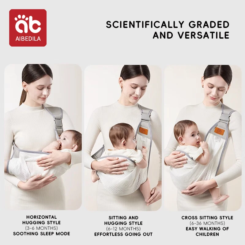 AIBEDILA Multifunction Newborn Child Horizontally Go Out Single Shoulder Simple Baby Holding Device Baby Carrier Waist Stool