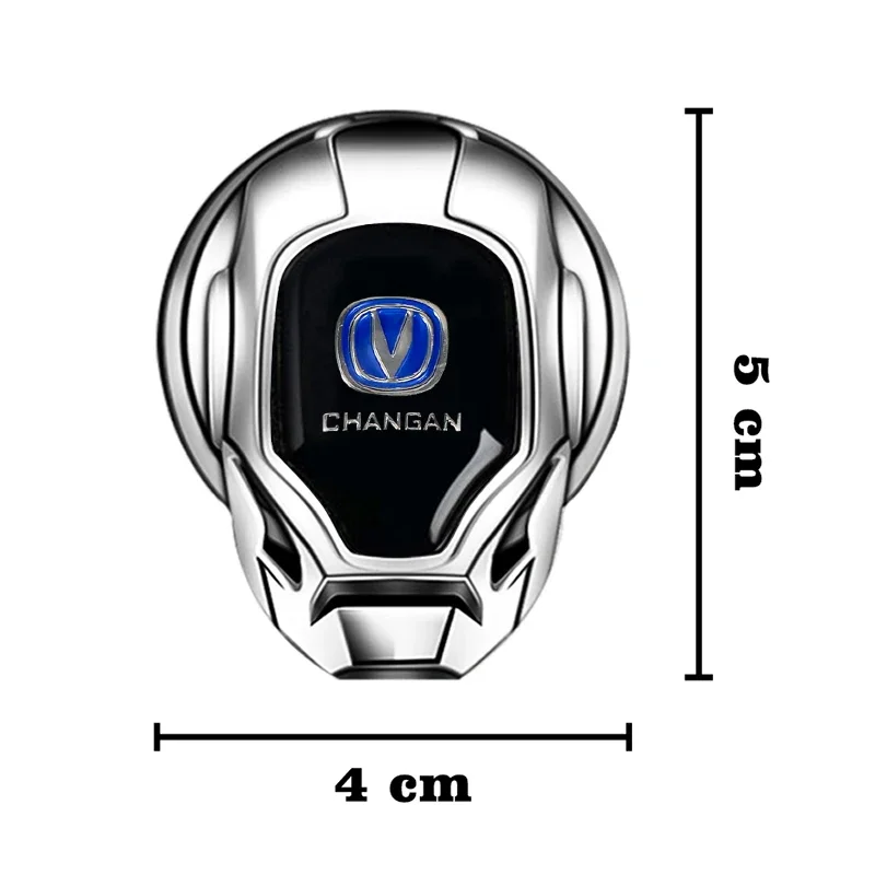 For Changan Logo Cs75 Cs35 Raeton Honor Star Lingyue Cx20 Cs1 V7 V3 V5 EADO Car Ignition Device Metal Cover Emblem Sticker Decor