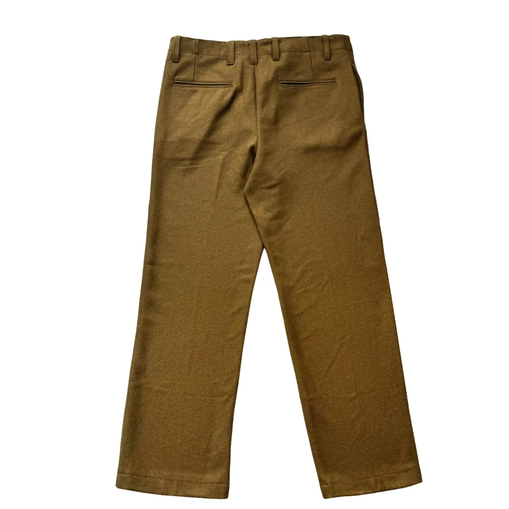 WWII WW2 M37 Pants Uniform US Woolen Cloth Trousers Normandy Landing Retro WW2 Training Uniform Khaki Winter M37 Pants