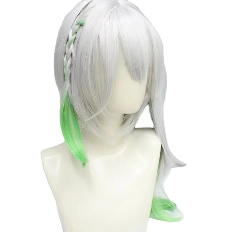 Genshin Impact Xumi The Grass God Naxi Ta Cosplay Perücke Silikon Realistische Haarsträhnen Kunsthaar