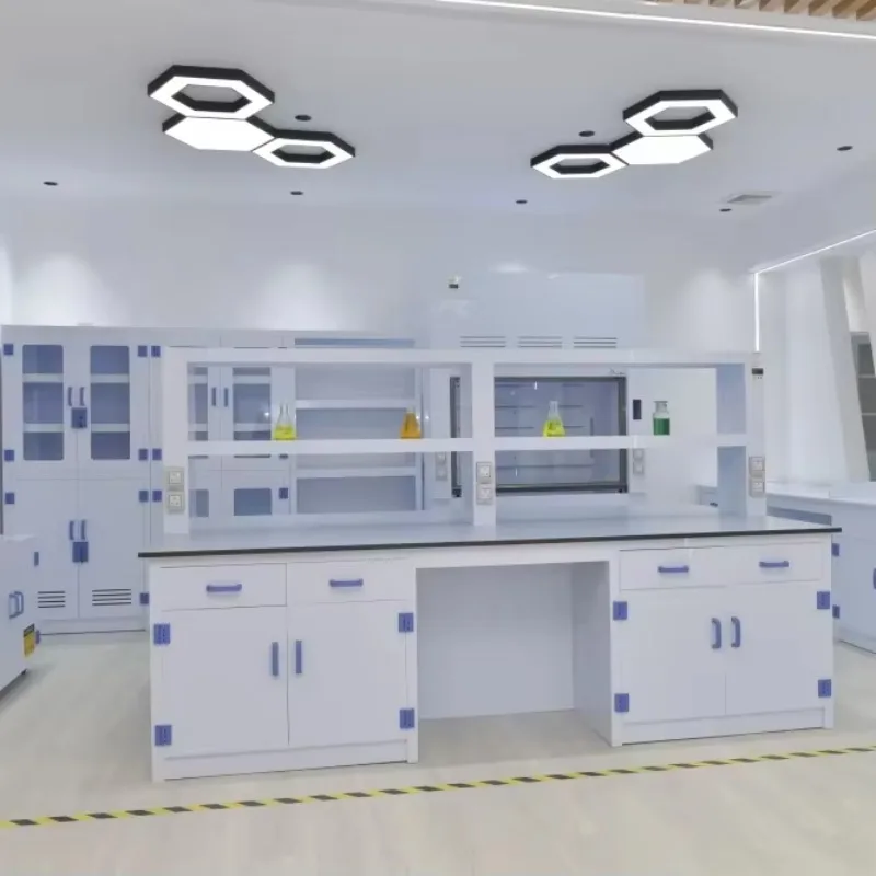 

Laboratory Furniture PP Fume Hood PP Storage Cabinet Polypropylene Table for Strong Acid Resistance
