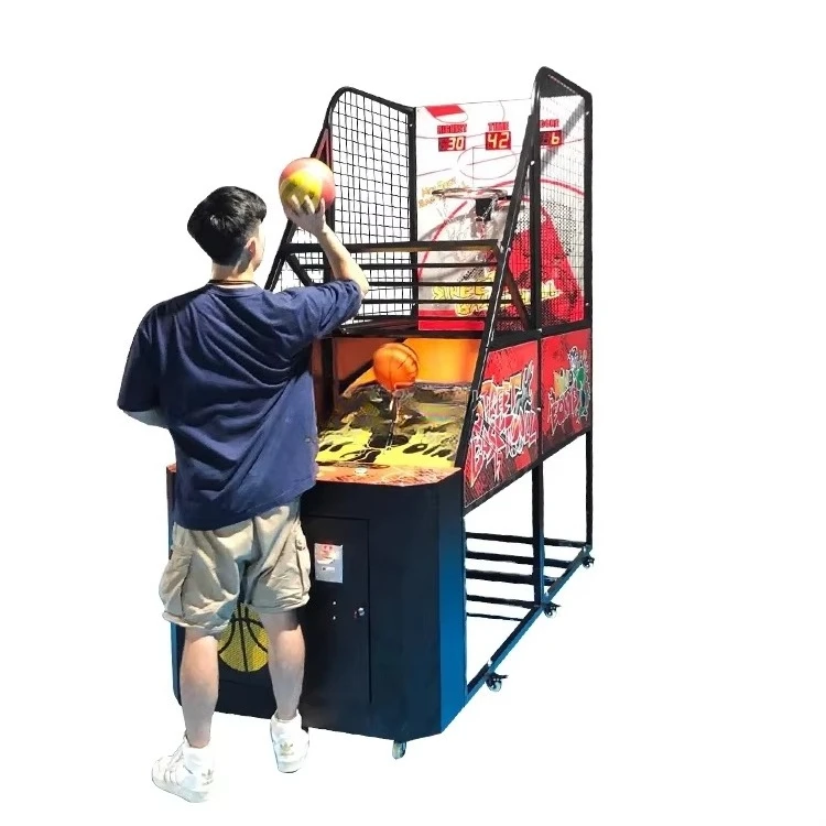 Luxury LED Basketball Arcade Coin Operated Street Basketball Game Machine