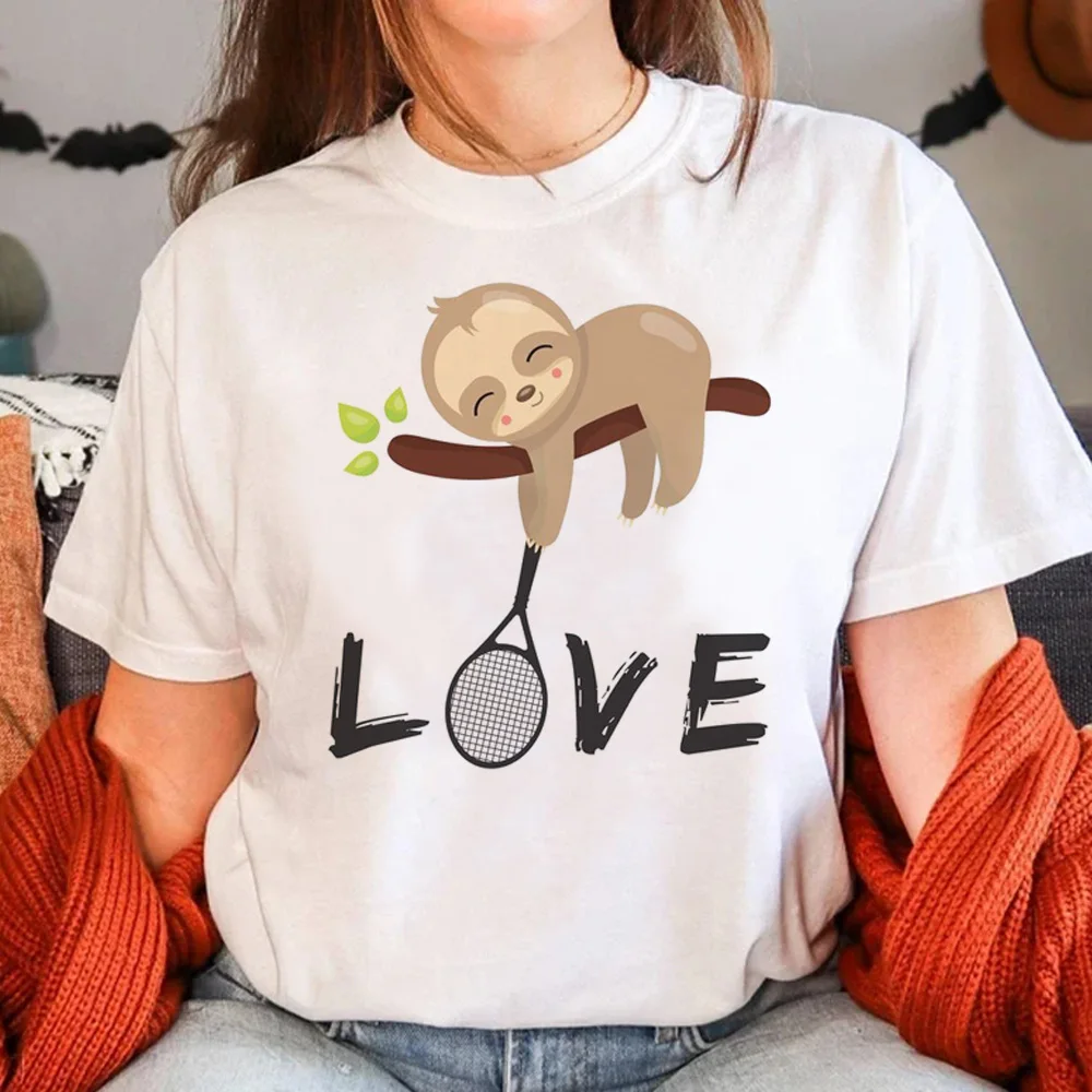 Sloth tshirt women Japanese t-shirts female y2k clothes