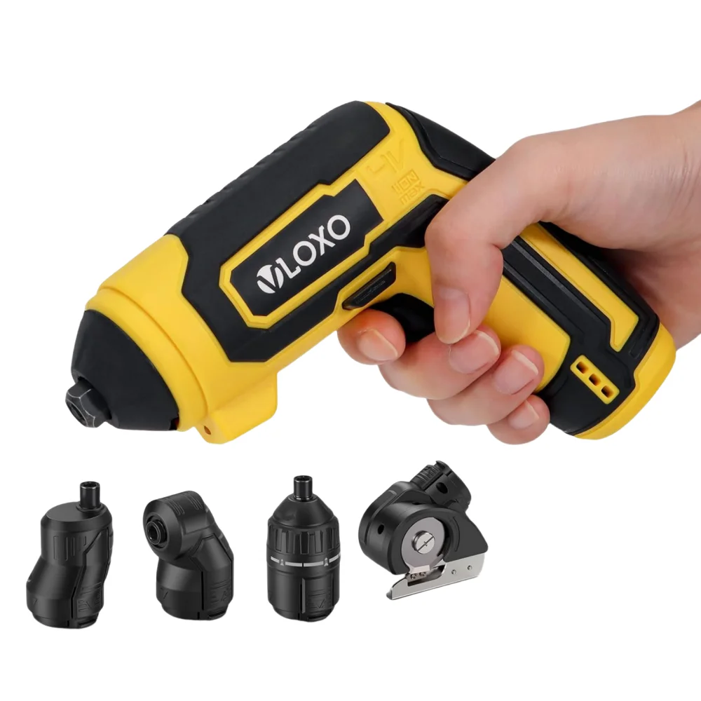 

3.6V Multifunctional Electric Screwdriver 4-in-1 Handheld Cordless Drill Drill and Shear Integrated Brushless Electric Tool Set