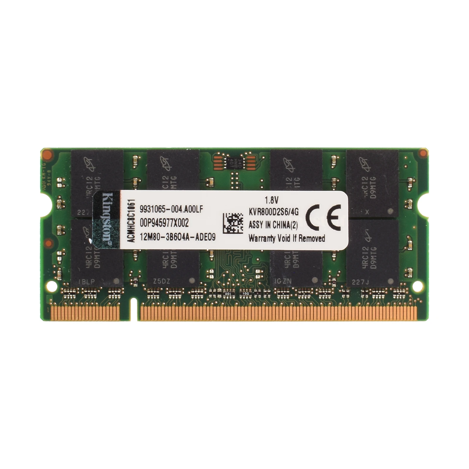 Kingston DDR2 RAM SODIMM Laptop Memory 4GB 2GB 667Mhz PC2-5300S 800MHz PC2-6400S Notebook Non ECC Unbuffered Memoria Ram 1.8V