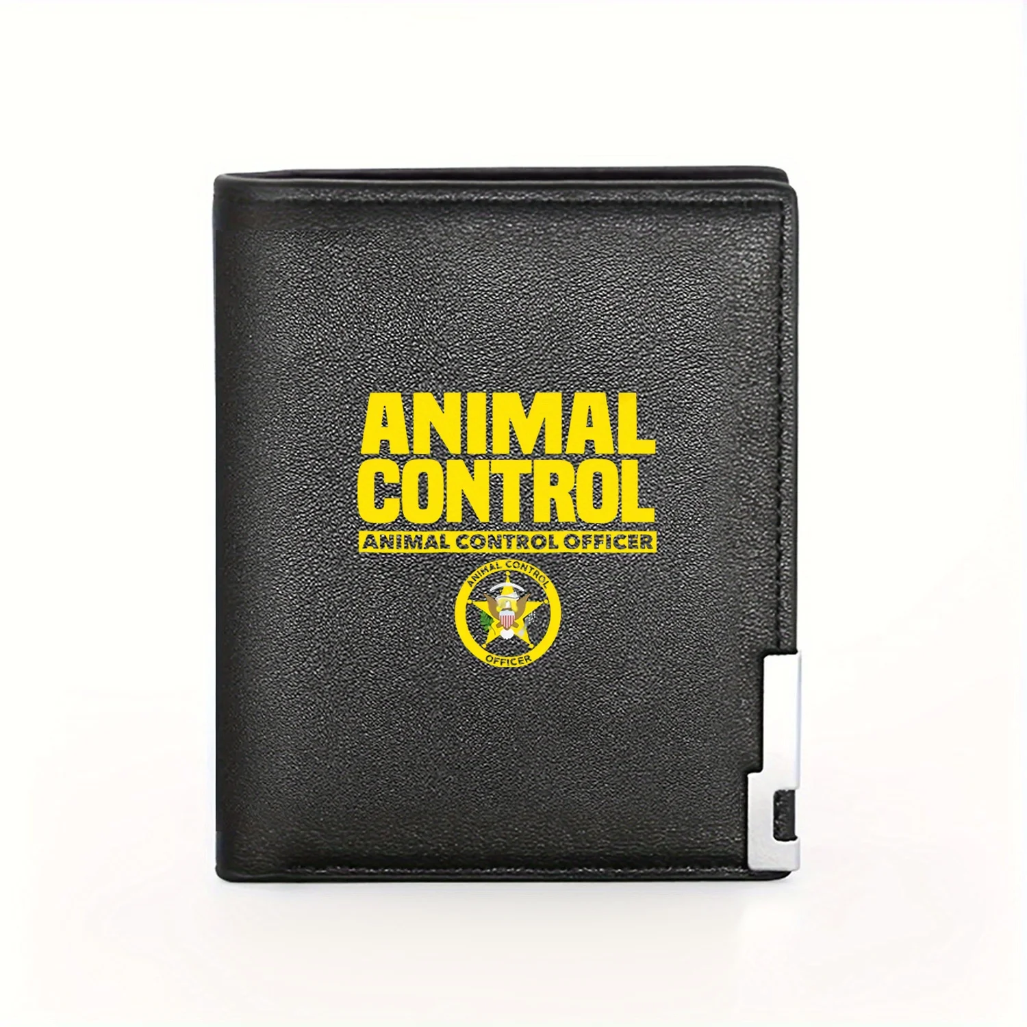Animal Control Officer Badge Wallet Design Business Mens Casual Elegant Simple Practical Quality Wallet Stylish Printing Graphic