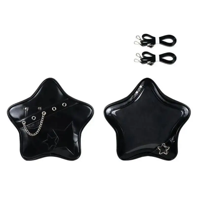 Bloom Haruku Star Sier Ita Backpack Women Lolita Transparent Shoulder Crossbody Bags Ladies Sweet Cute Y2k Backpacks