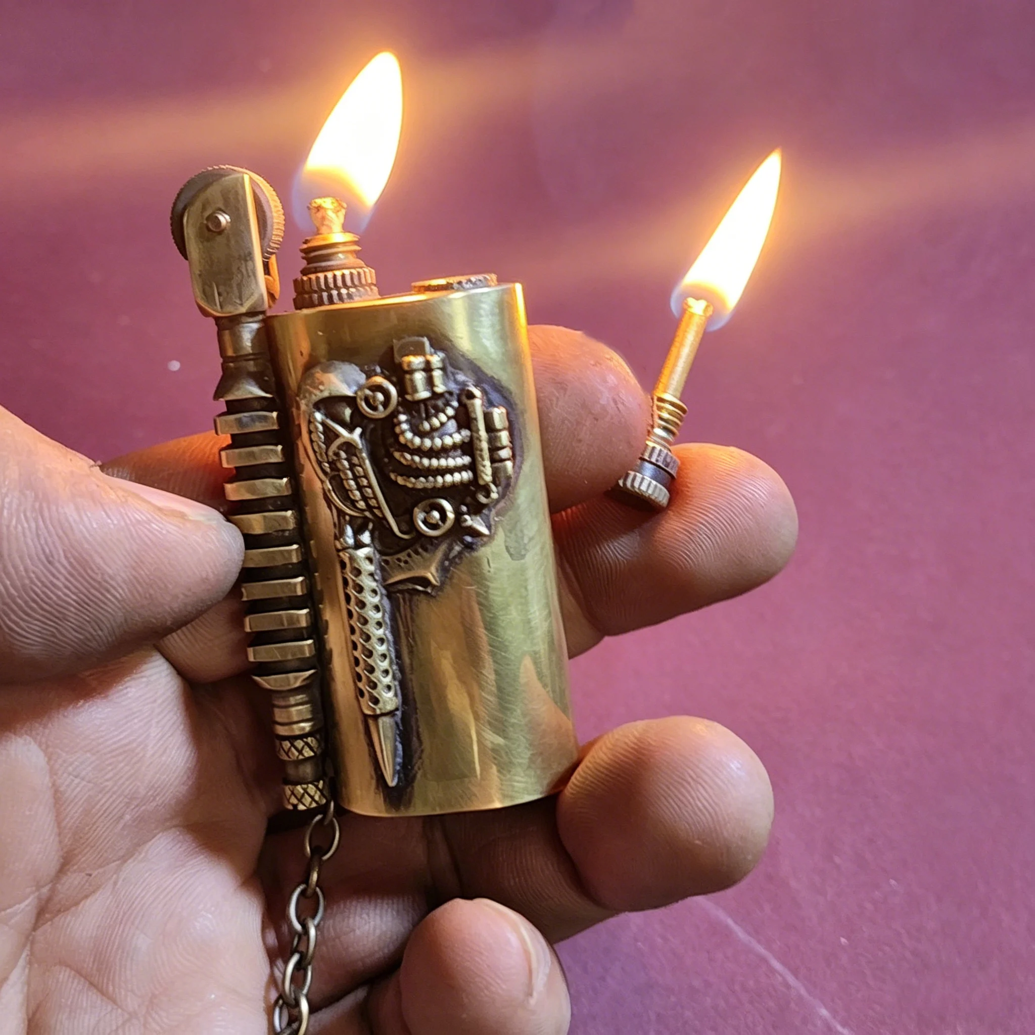 

Винтажная керосиновая зажигалка-траншея, ретро многоразовая зажигалка с кремневым колесом и фитилем, классическая ветрозащитная зажигалка ручной работы для коллекции