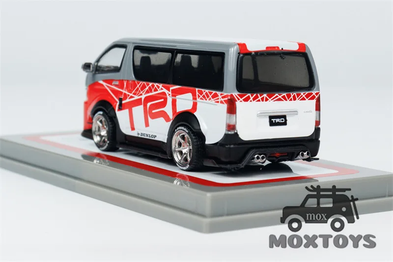 Tarmac Works 하이에이스 와이드 바디 레드 다이캐스트 모델 자동차, 1:64