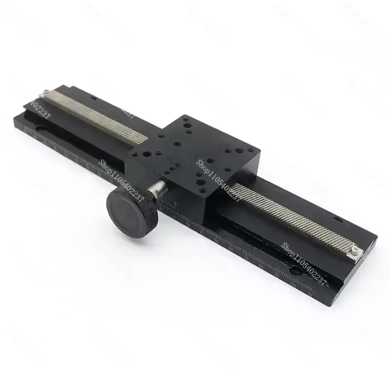 Rack and pinion X-axis long stroke slide table manual precision dovetail groove LWX25/40/60 precision fine-tuning frame platform