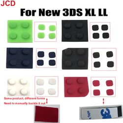 JCD For New 3DS XL Console Front Back Screw Rubber Feet Cover Upper LCD Screen Screws Cover Rubber replacement For New 3DS LL
