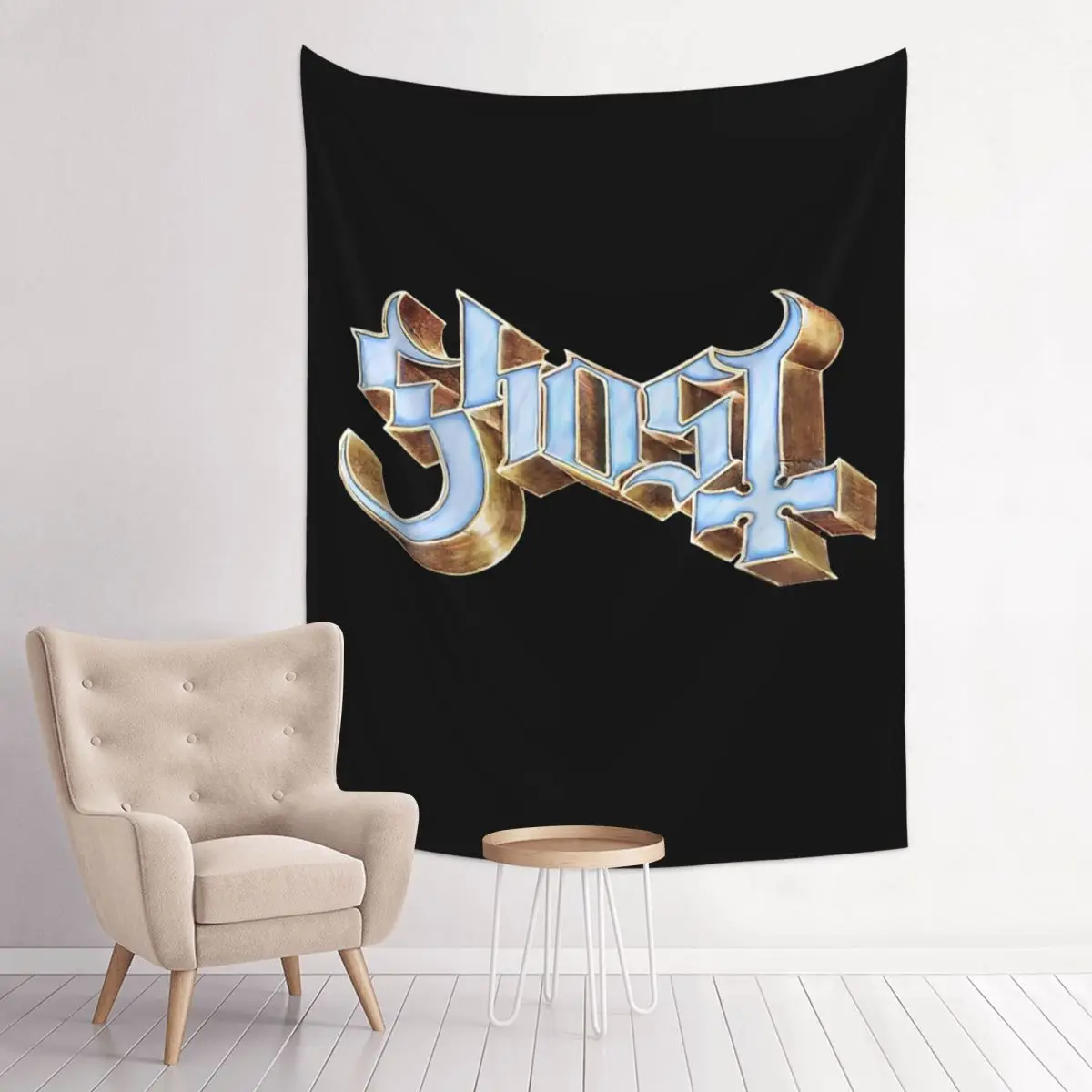 Ghost Band Tapestry Hippie Polyester Wall Hanging Wall Decor Background Cloth Retro Tapestries