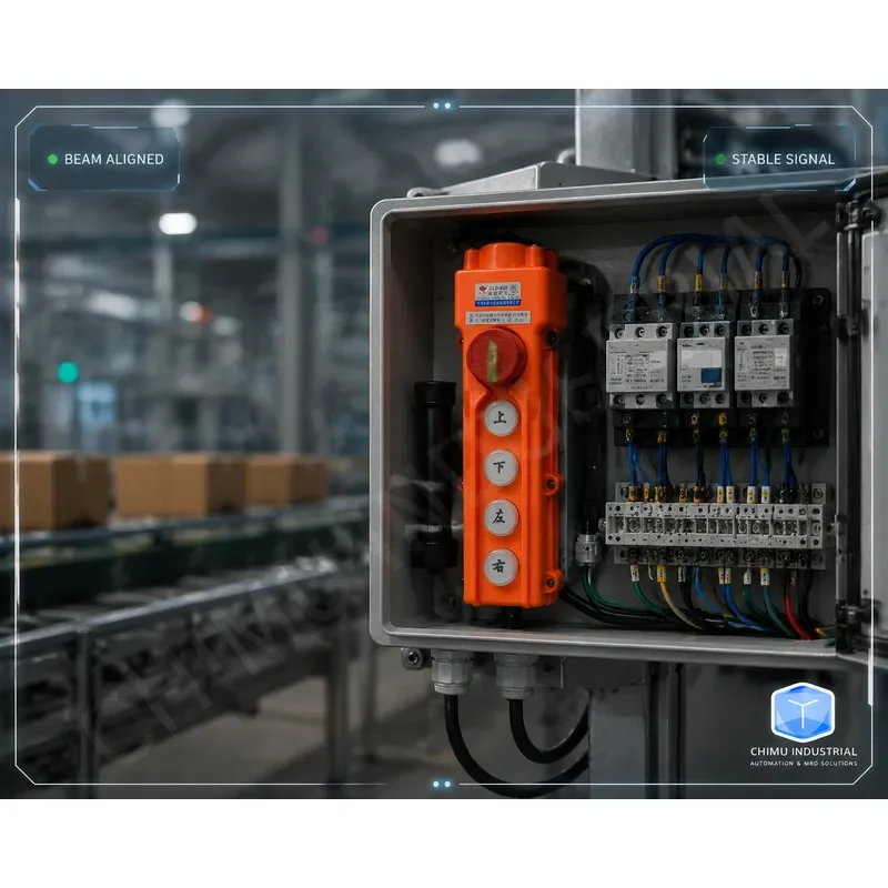 【CHIMU INDUSTRIAL】 for CLD-62H COB-62H Crane Electric Hoist Handle Control Station with Emergency Stop Switch IP54 DC