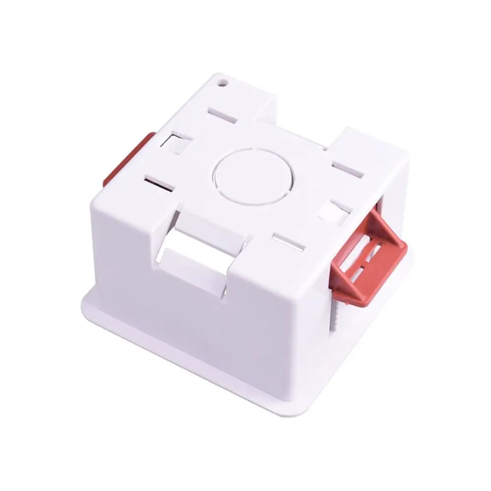 Safe Junction Box Gypsum Board Lining Box Embedded Install White Wall Socket Cassette 86 Type 35/46mm Depth Wall Switch Box Home