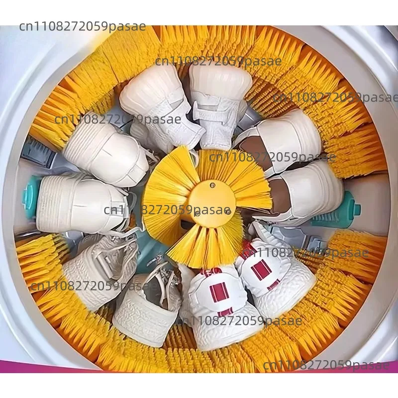 

Бытовая автоматическая машина для стирки обуви и носков с интегрированной функцией отжима, компактная, с щеткой для обуви, для ленивой стирки