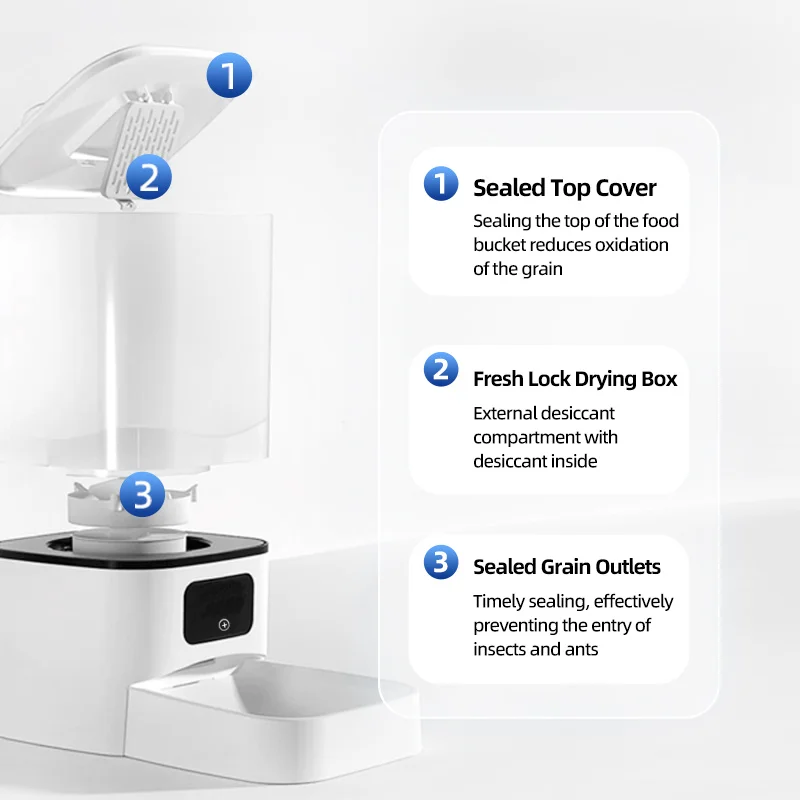 6L Double Bowl Tuya Smart WIFi Pet Feeder Automatic Cat Dog Slow Food Machine With Timed Quantitative Food Dispenser Bow