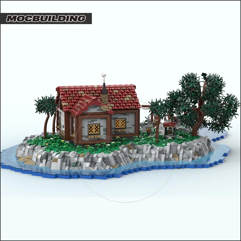 Eiland Architectuur Greenhaven Moc Bouwstenen Technologie Diy Assemblage Model Creatieve Collectie Speelgoed Kerstcadeaus